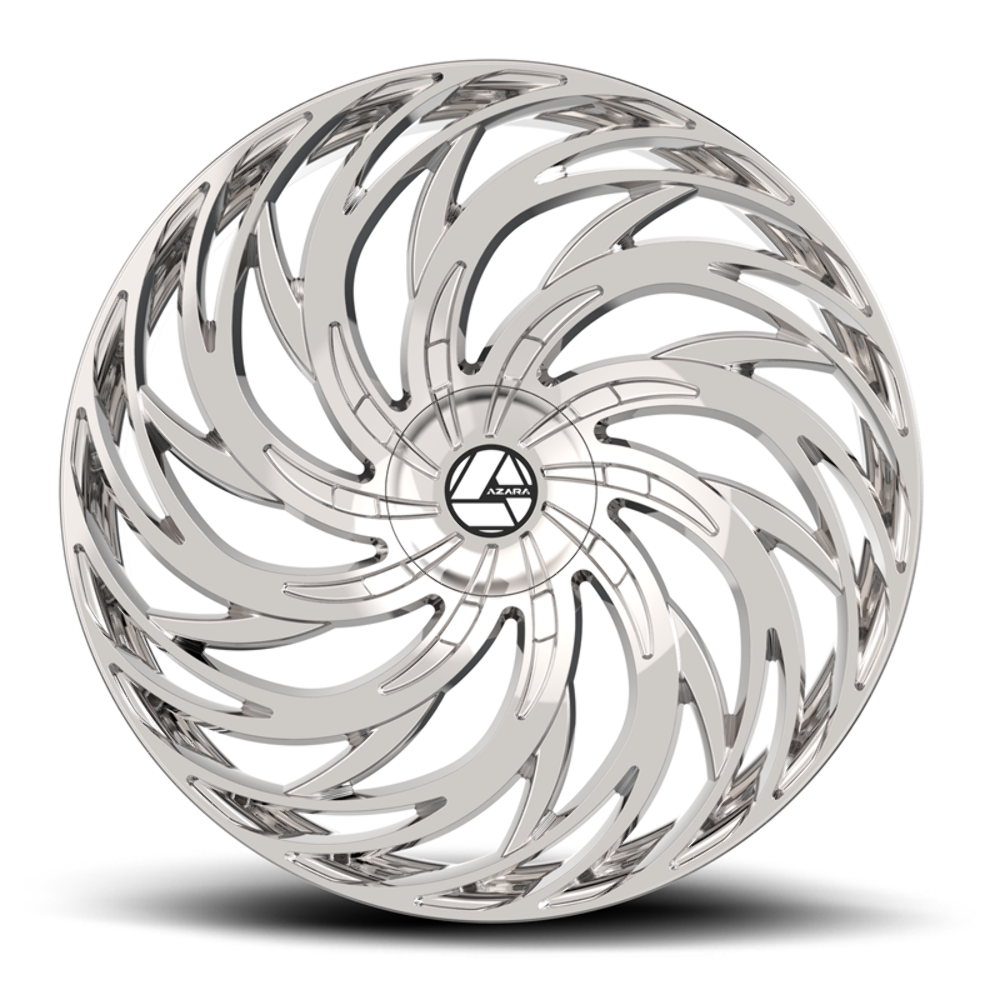 22" Azara AZA-531 Nano Chrome 22x8.5 Wheel 5x4.5 5x120 38mm Rim