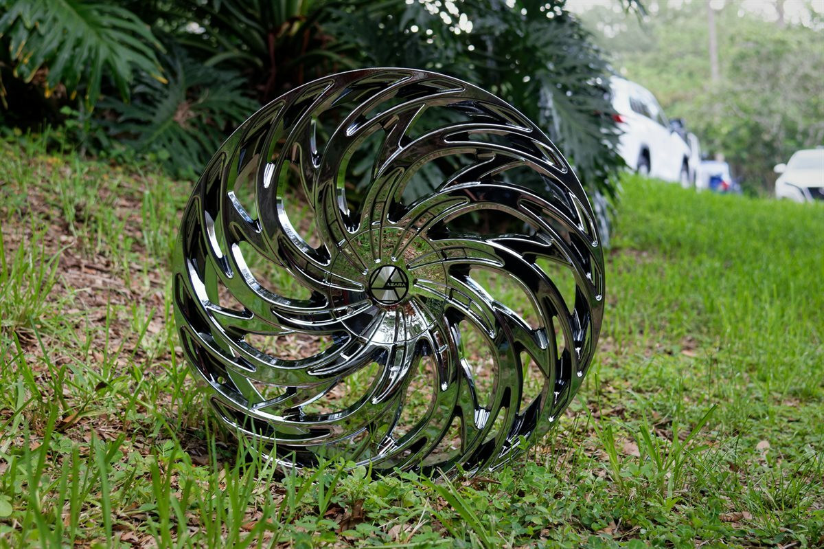 22" Azara AZA-531 Nano Chrome 22x8.5 Wheel 5x4.5 5x120 38mm Rim