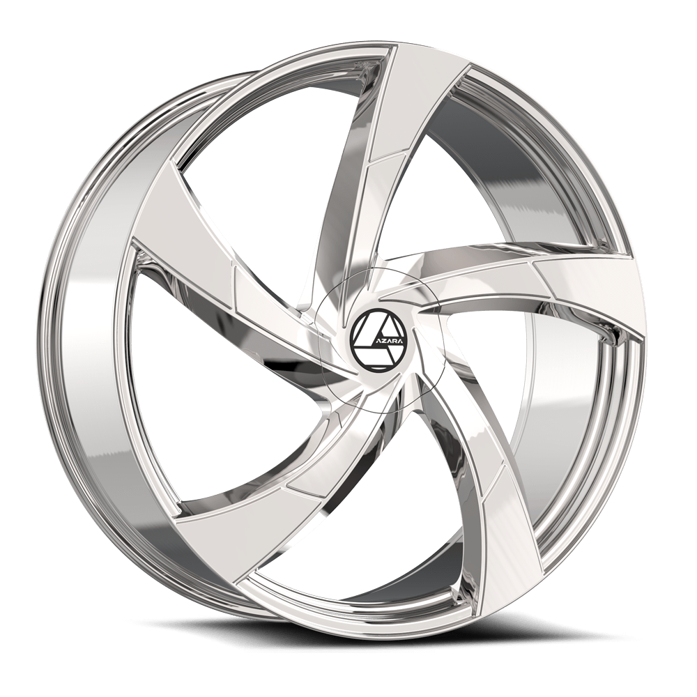 Set 4 20" Azara AZA-524 Nano Chrome 20x8.5 Wheels 5x4.5 5x120 35mm Street Rims
