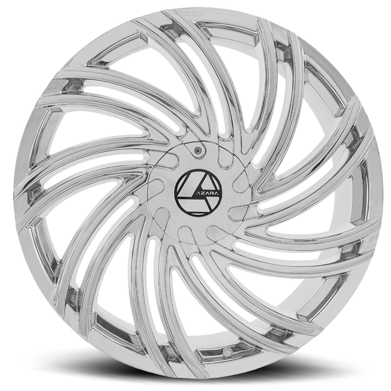 22" Azara AZA-514 Nano Chrome 22x8.5 Wheel 5x112 5x4.5 38mm Rim
