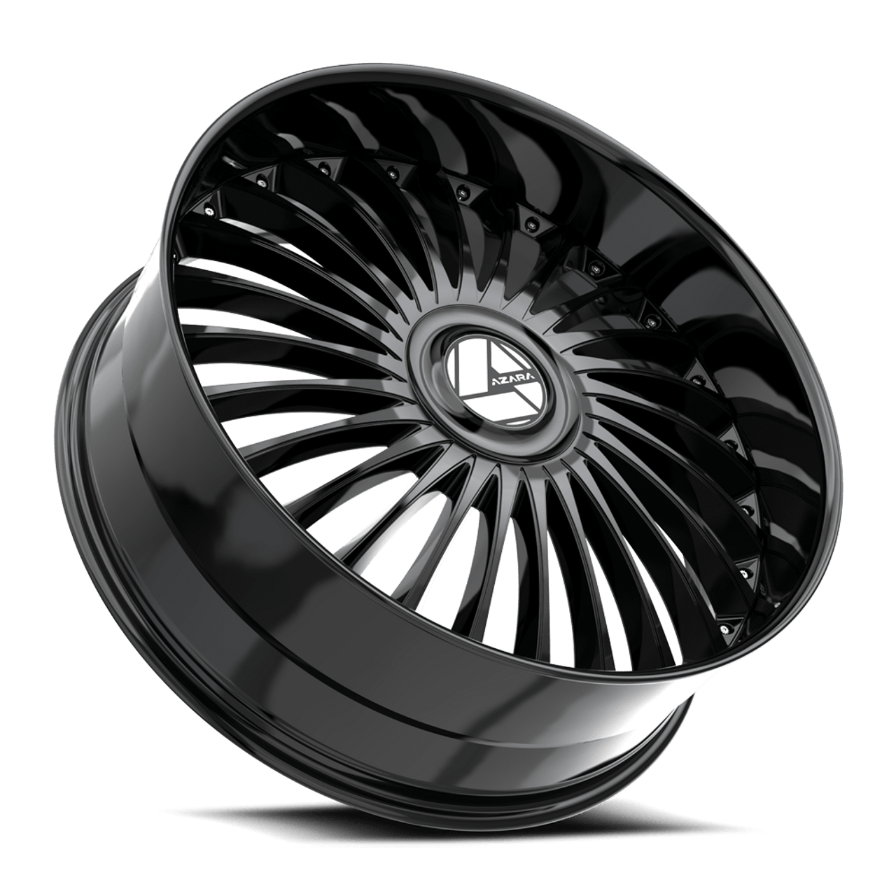20" Azara AZX-103 Gloss Black 20x8.5 Wheel 5x112 5x4.5 35mm Rim