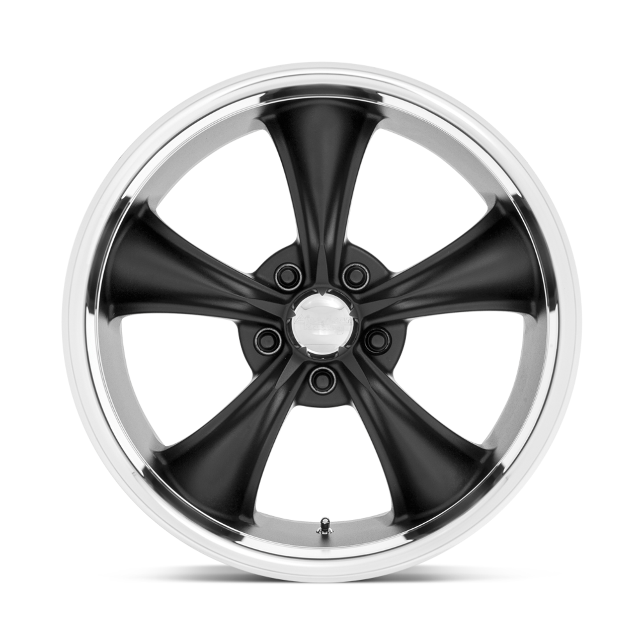 American Racing Vintage VN338 Boss TT 18x8 5x4.5 Textured Black Diamond Rim 2mm