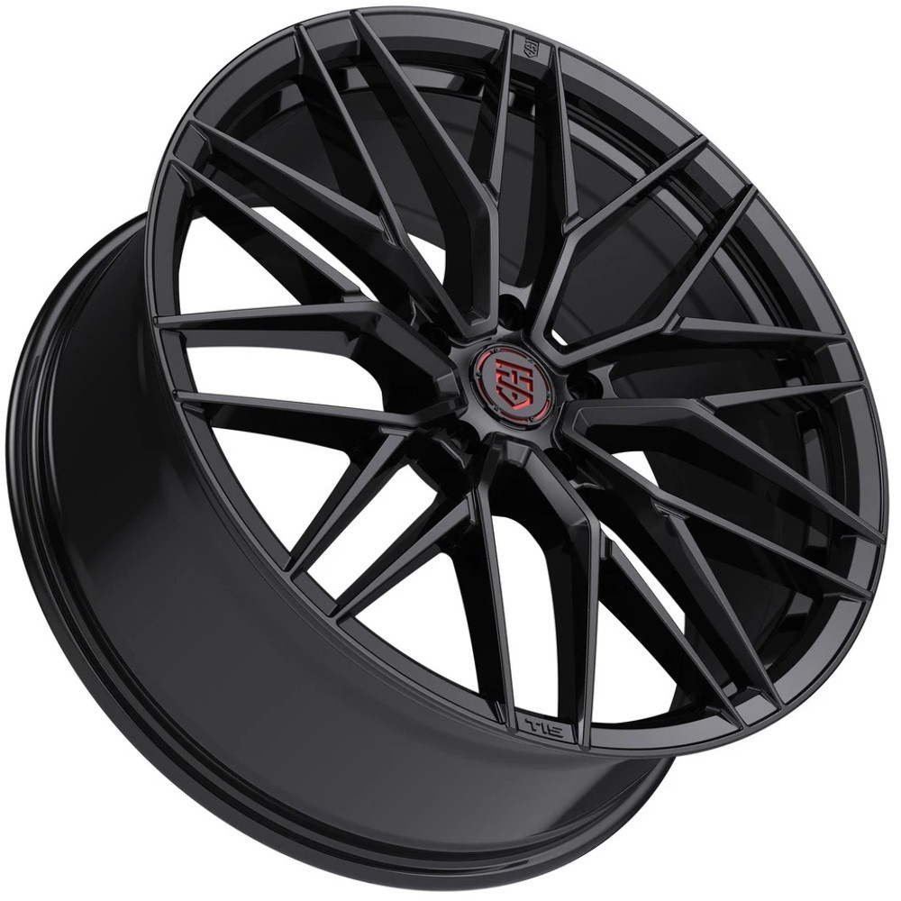 TIS Motorsports 505B Wheels 19 Inch 5x120 Gloss Black A2i Wheel and Ti