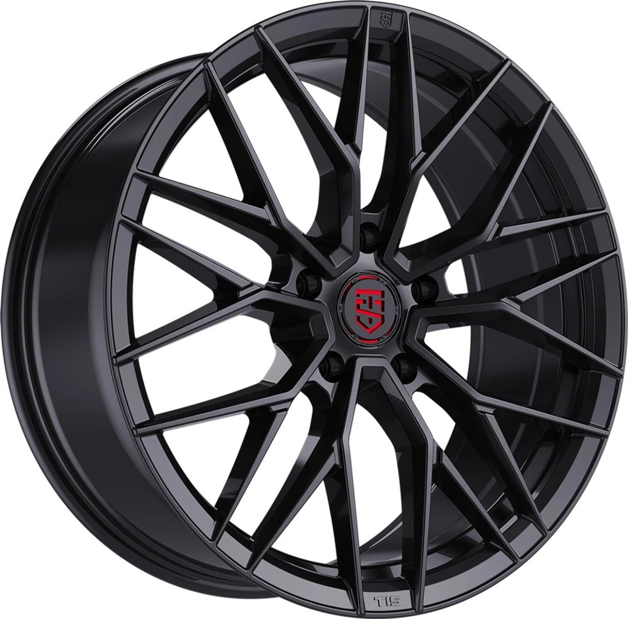 Set 4 16" TIS Motorsports 505B Gloss Black 16x7.5 Wheels 5x100 35mm Rims