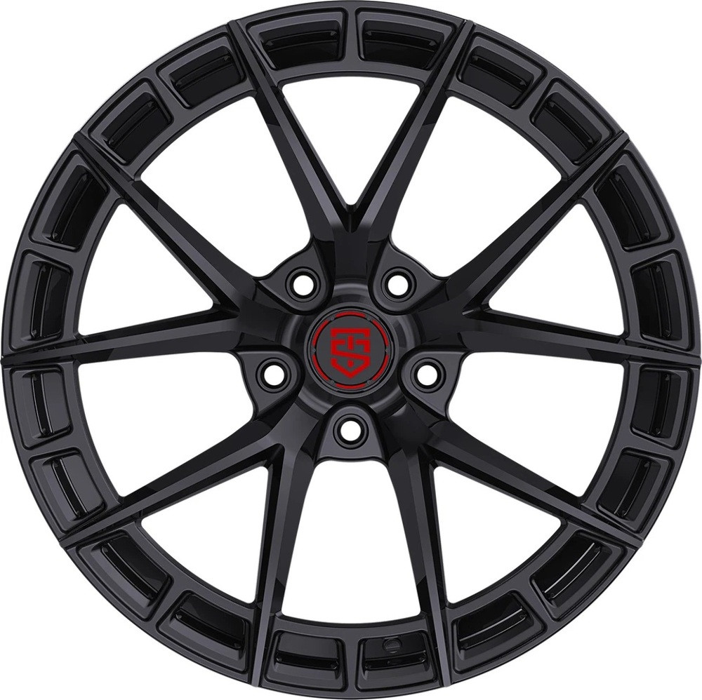 TIS Motorsports 504B Wheels 17 Inch 5x112 Gloss Black A2i Wheel and Ti