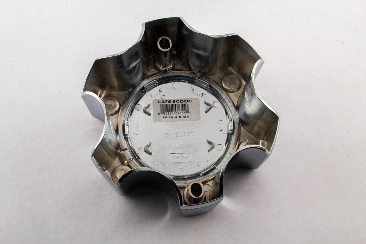 Vision Warrior 375 6x135 6x5.5 Chrome Tall Wheel Center Cap C375-6CDOC w/screws