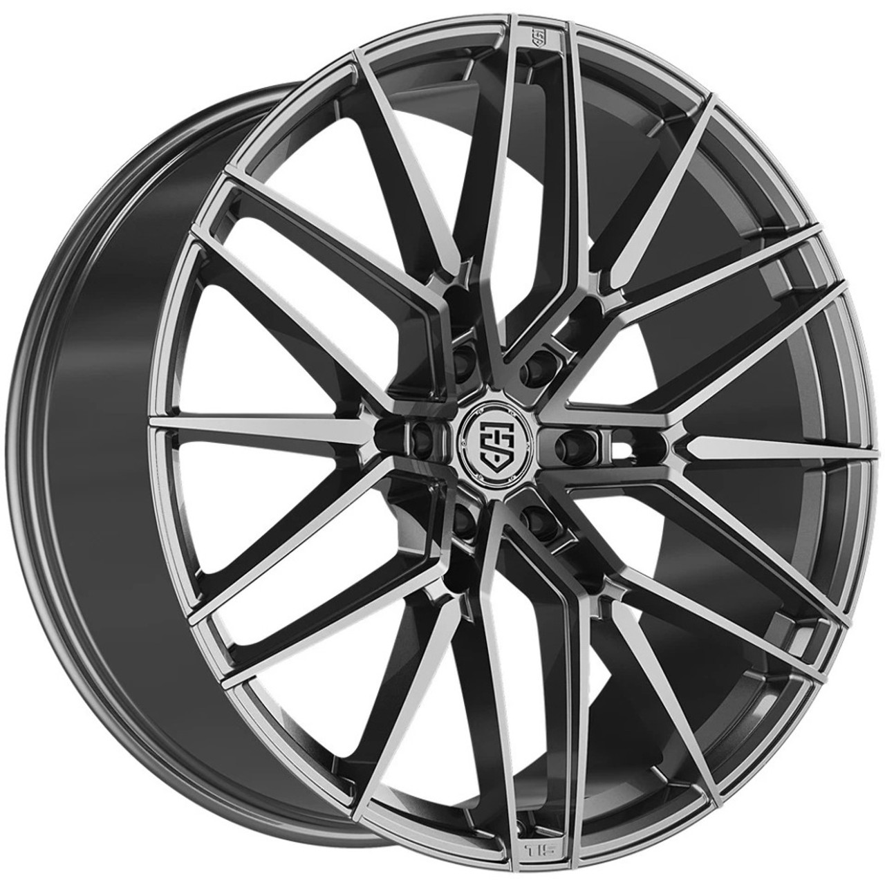 Set 4 24" TIS Motorsports 506GM Gunmetal 24x10 Wheels 6x5.5 24mm Truck Suv Rims