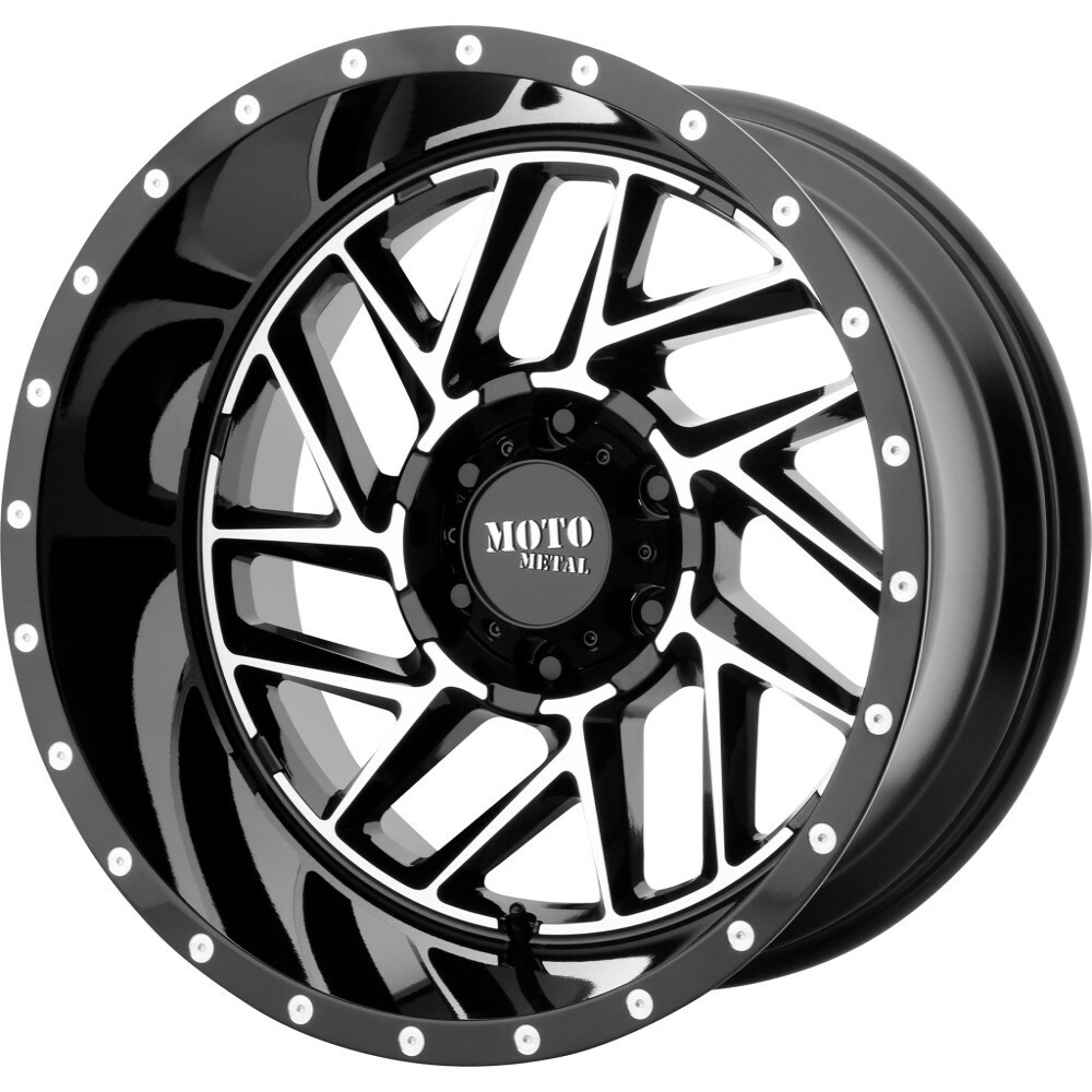 Moto Metal MO985 Breakout 20x10 8x170 Gloss Black Machined Wheel 20" -18mm Rim