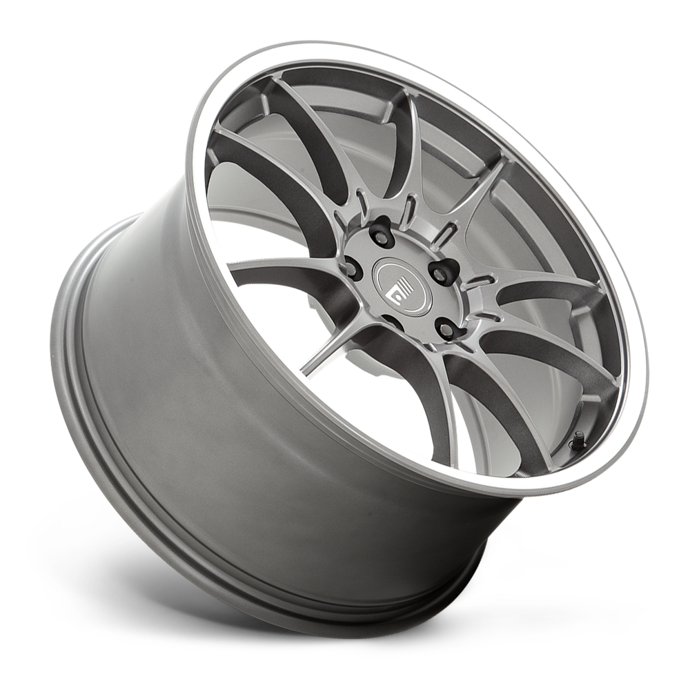 Motegi MR152 SS5 19x8.5 5x4.5 Gunmetal With Machined Lip Wheel 19" 35mm Rim