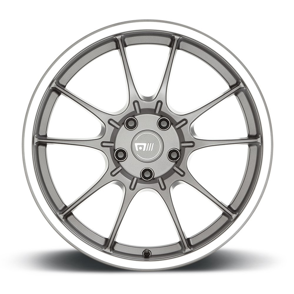 Motegi MR152 SS5 19x8.5 5x4.5 Gunmetal With Machined Lip Wheel 19" 35mm Rim