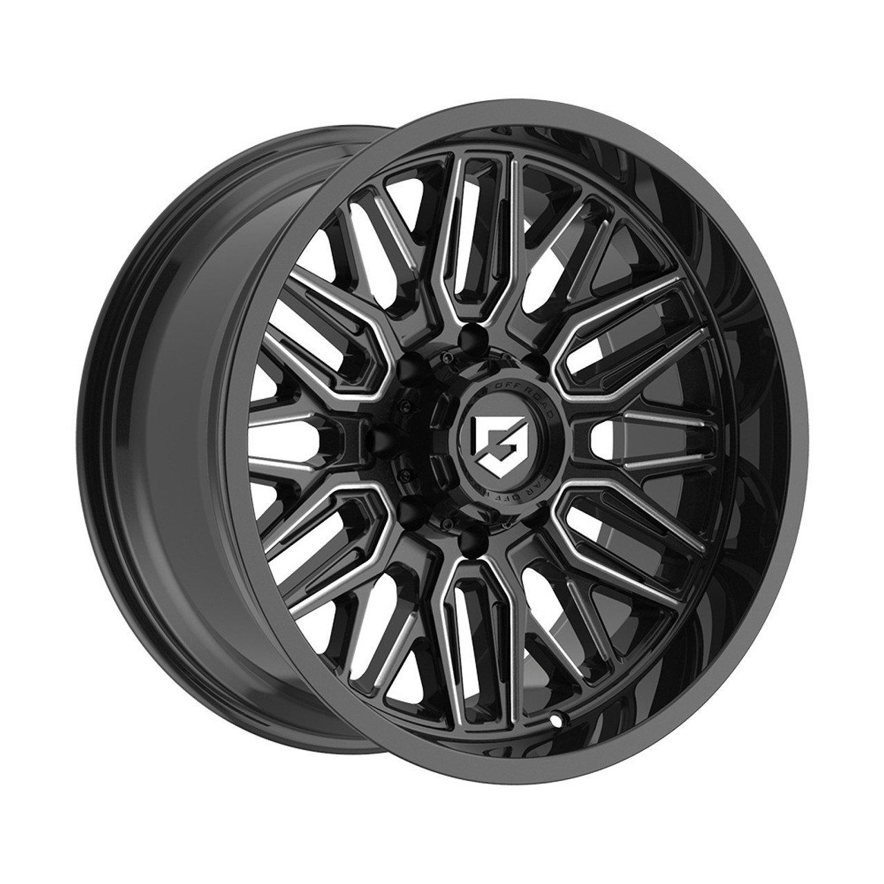 22" Gear Off Road 775BM Surge Gloss Black Milled 22x10 Wheel 8x180 -19mm Rim