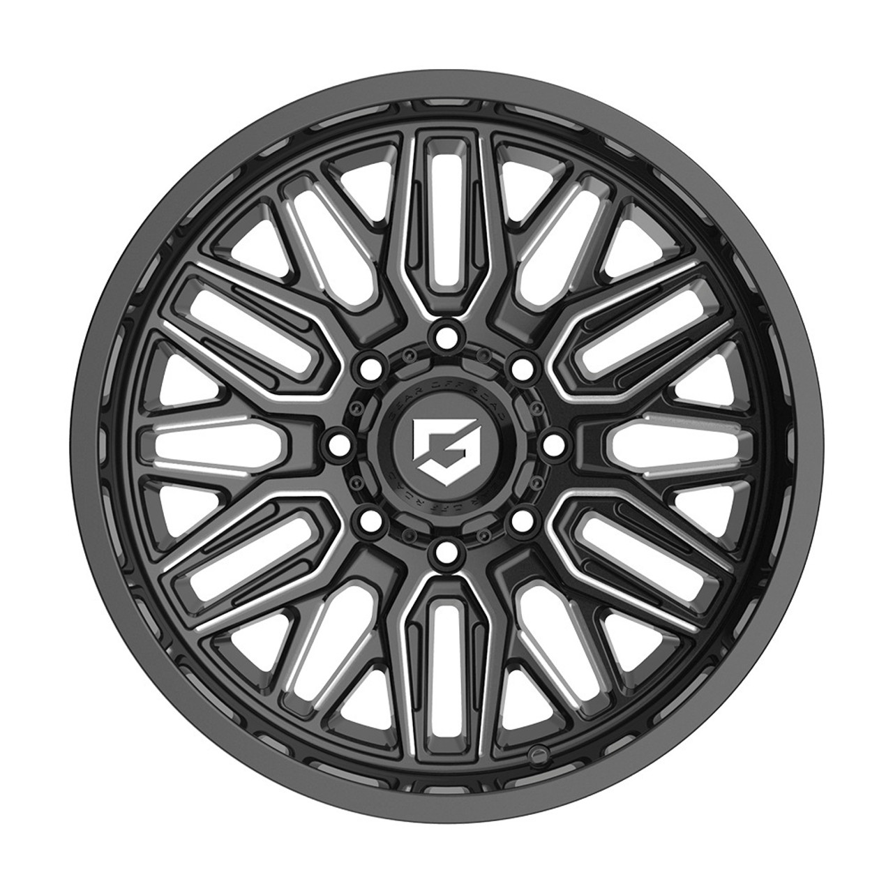 22" Gear Off Road 775BM Surge Gloss Black Milled 22x10 Wheel 8x180 -19mm Rim