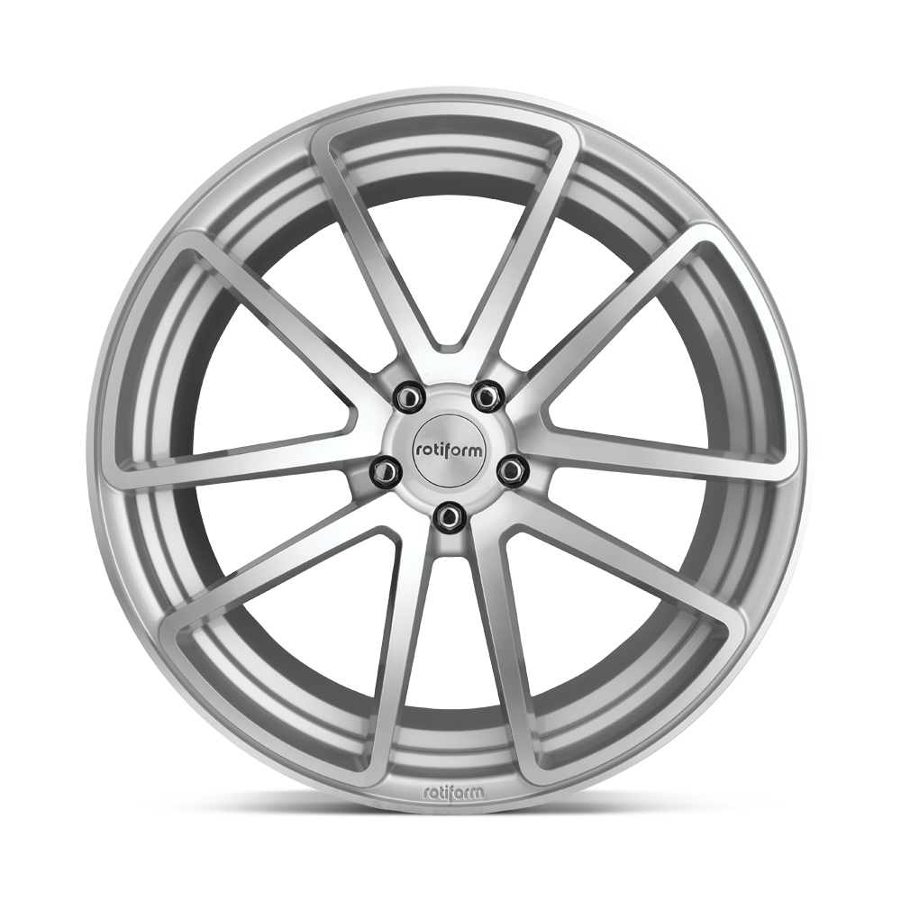 18" Rotiform 1PC R120 Spf 18x8.5 Gloss Silver Machined 5x112 Wheel 45mm Rim
