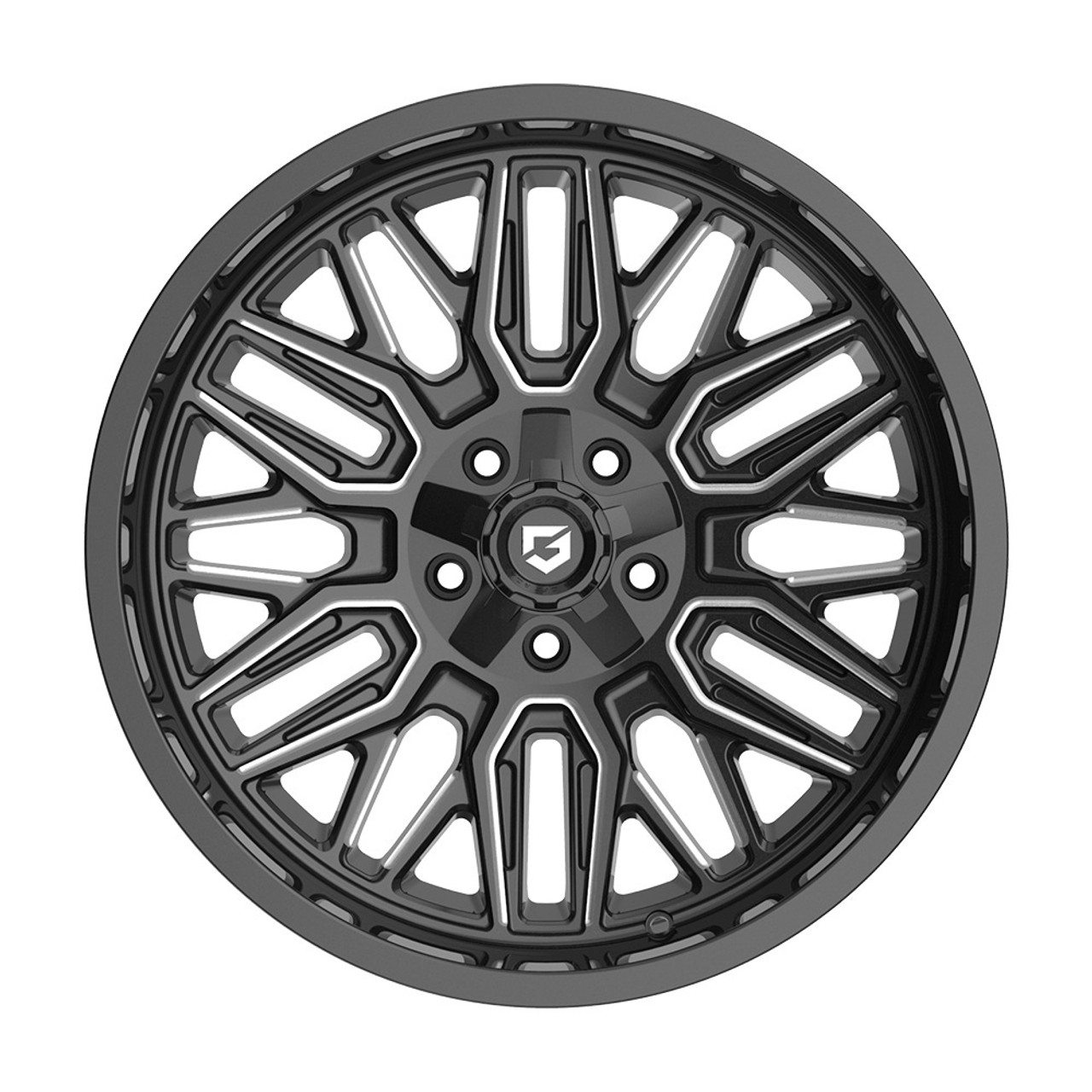 20" Gear Off Road 775BM Surge Gloss Black Milled 20x10 Wheel 5x5 5x5.5 -19mm Rim
