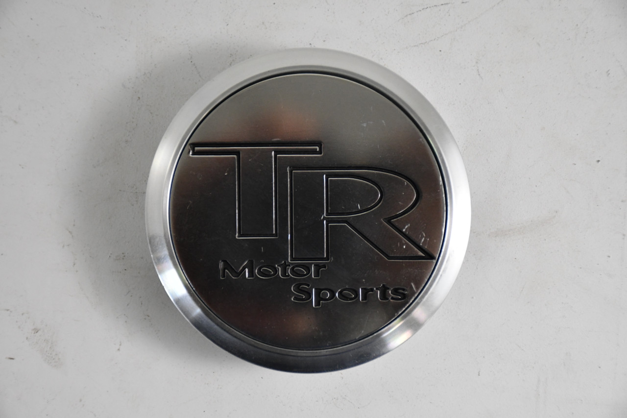 TR motor Sport Chrome/Black Center Cap Hub Cap F2CAP 3"