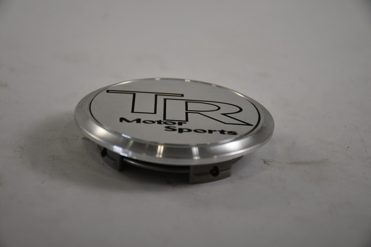 TR motor Sport Chrome / Black Center Cap Hub Cap F2CAP 3"