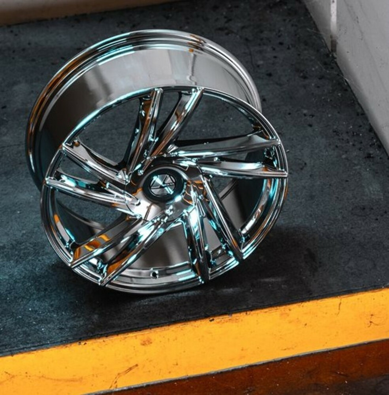 20" Azara AZA-529 Nano Chrome 20x8.5 Wheel 5x112 5x4.5 35mm Rim