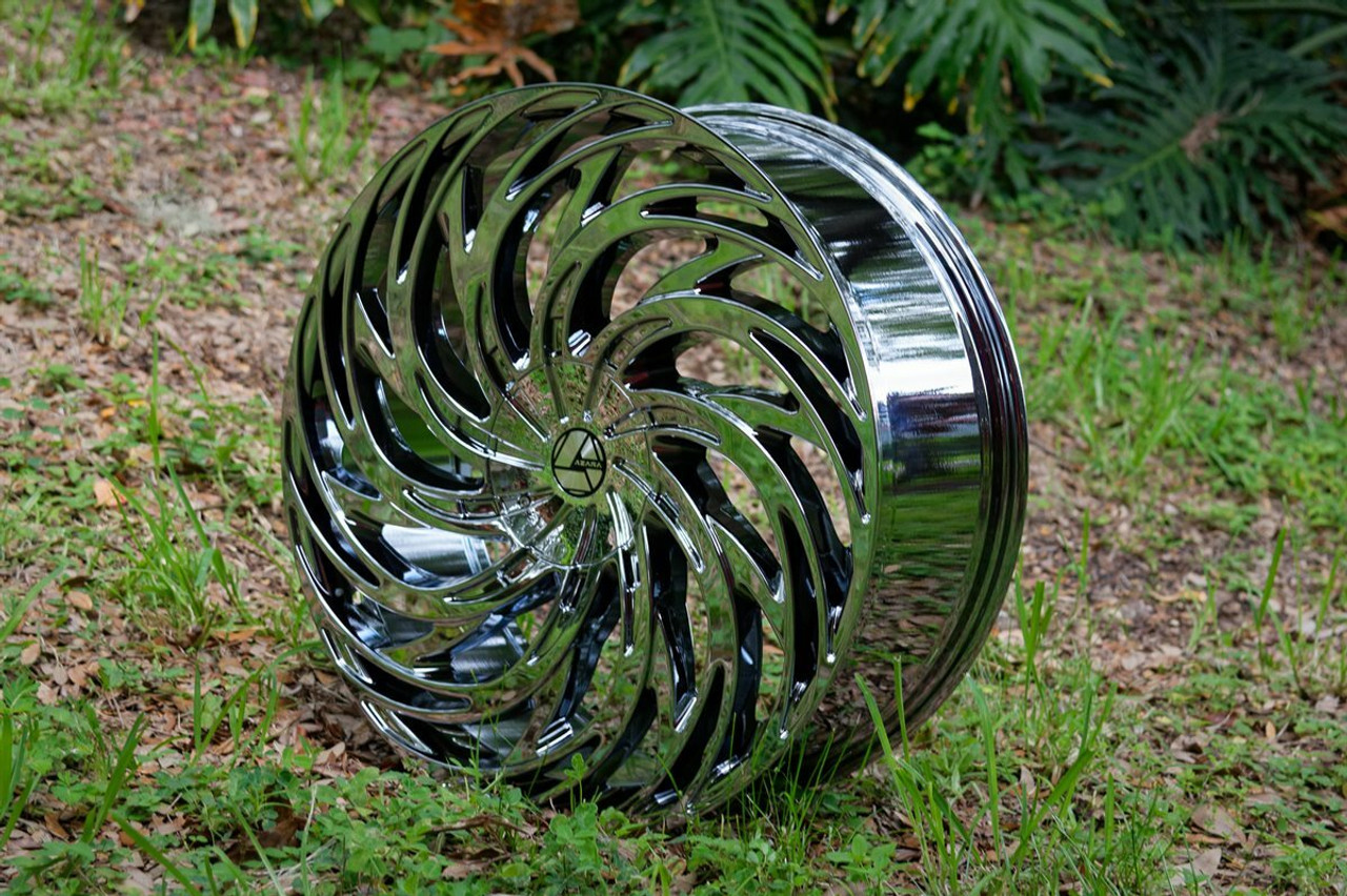 30" Azara AZA-531 Chrome 30x9.5 Wheel 6x135 6x5.5 22mm Rim For Chevy Ford