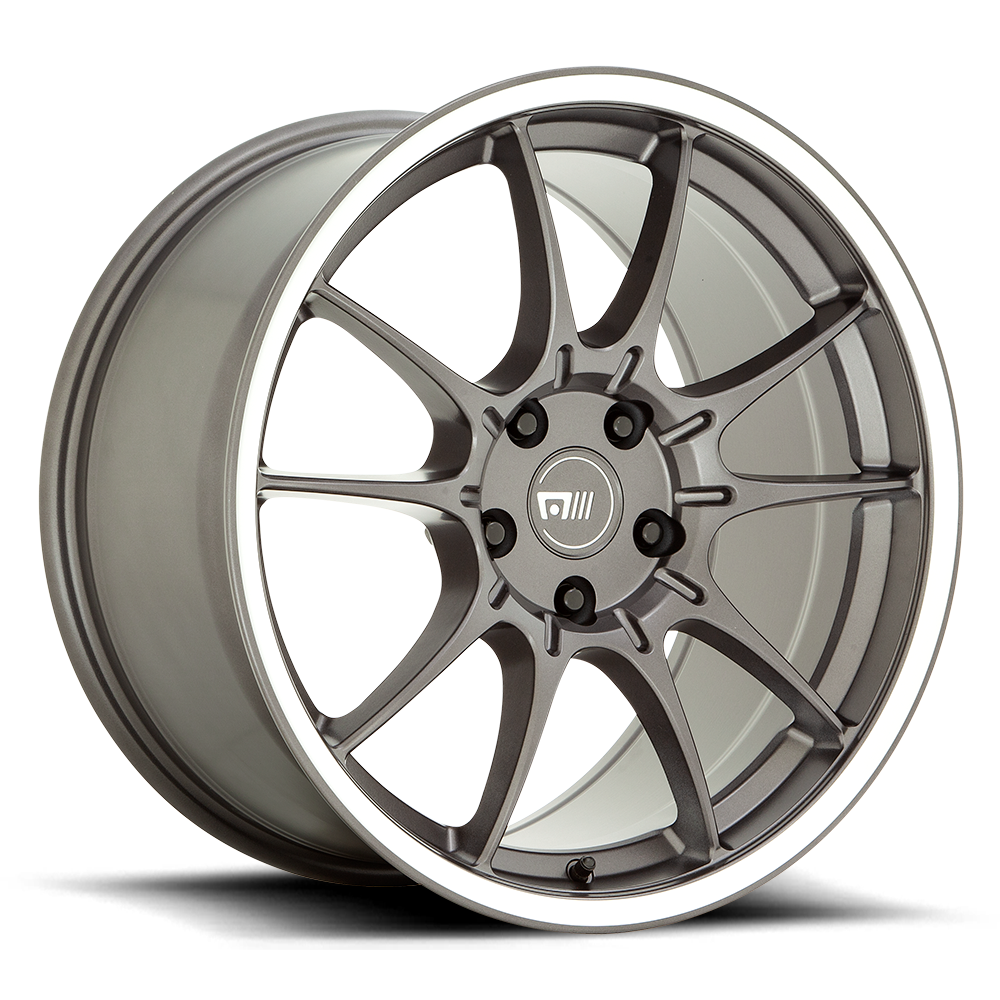 18" Motegi MR152 SS5 18x8.5 Gunmetal With Machined Lip 5x100 Wheel 30mm Rim