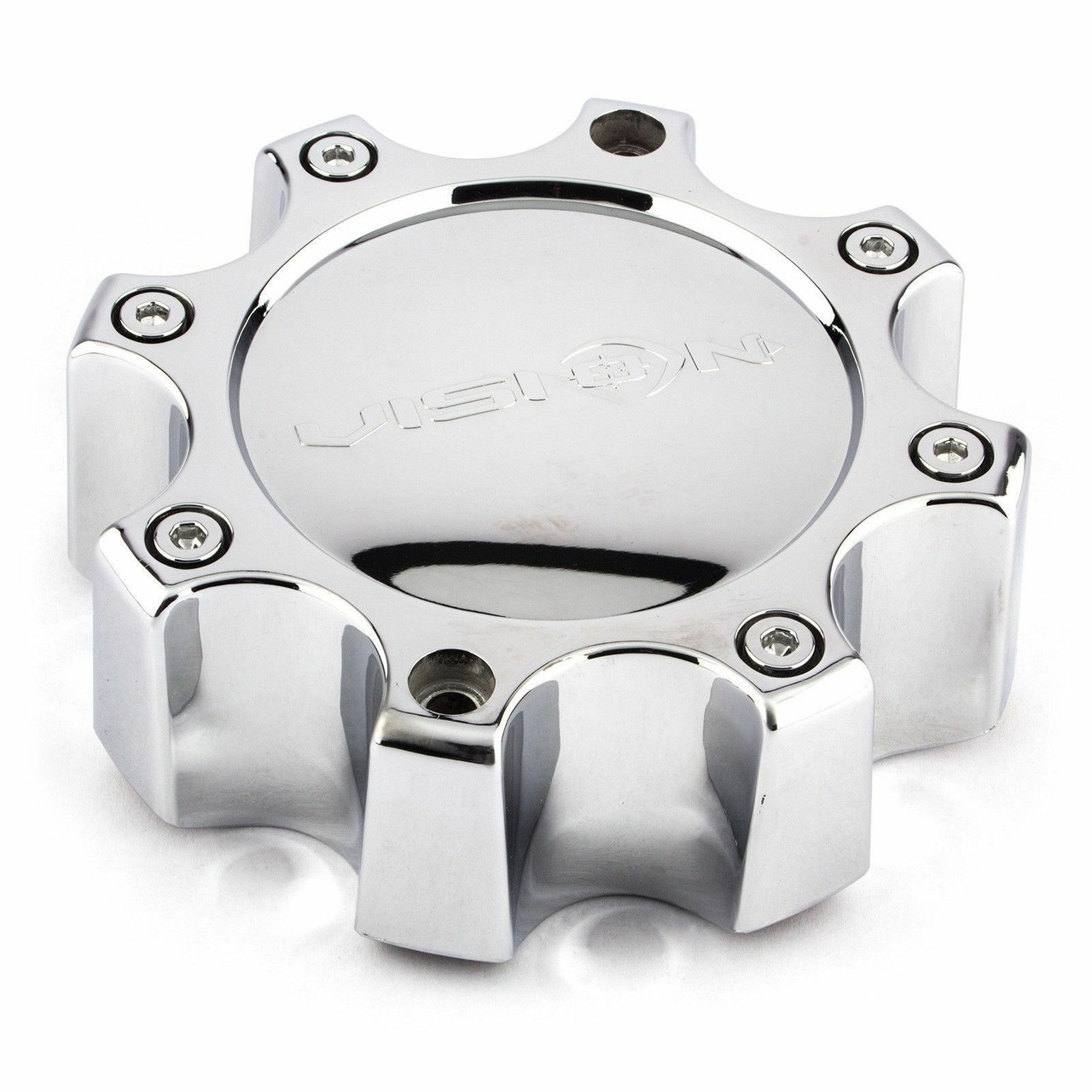 Vision Warrior 375 C375-8C Chrome 8 Lug Replacement Center Cap
