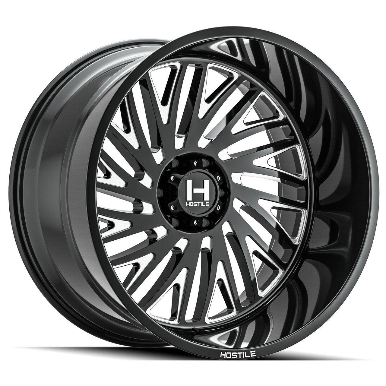 20" Hostile H131 Syclone Blade Cut 20x9 Wheel 6x135 12mm For Ford Lincoln Rim