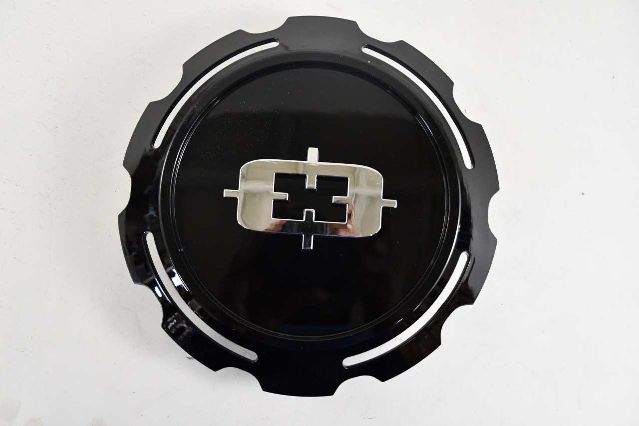 Vision 390 Empire 8 Lug Gloss Black Center Cap Hub Cap C390GB-8V Fits 8x6.5/170/180