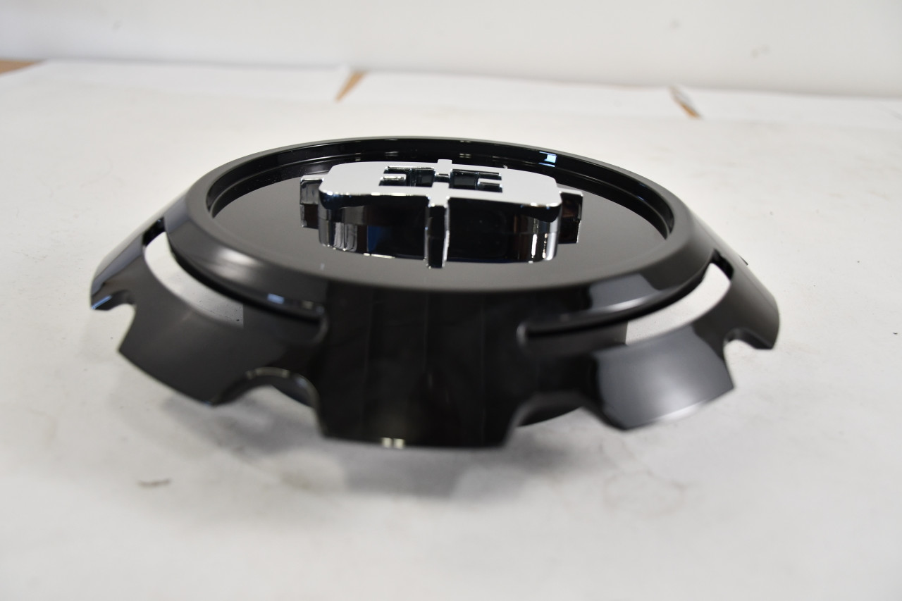 Vision 390 Empire 8 Lug Gloss Black Center Cap Hub Cap C390GB-8V Fits 8x6.5/170/180