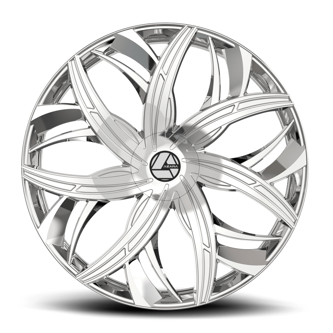 20" Azara AZA-541 Nano Chrome 20x8.5 Wheel 5x108 5x4.5 35mm Rim