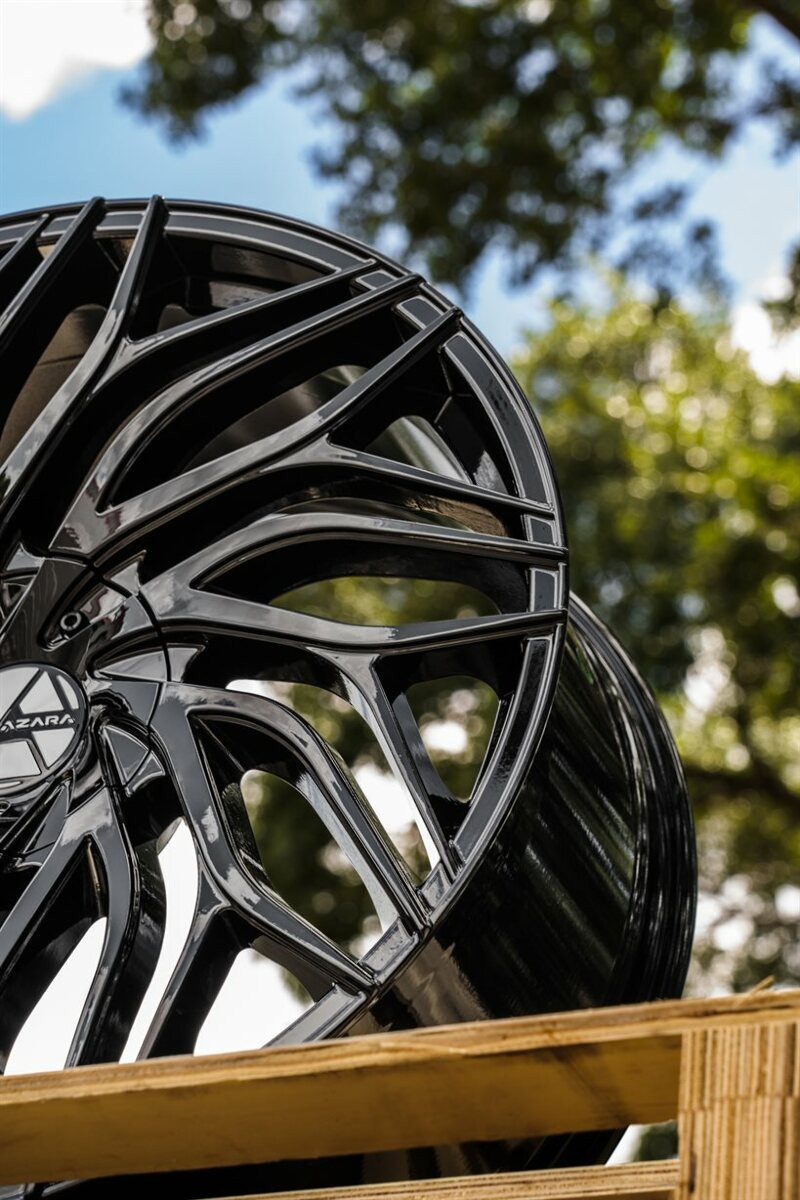 24" Azara AZA-537 Gloss Black 24x9 Wheel 5x115 5x120 15mm Rim