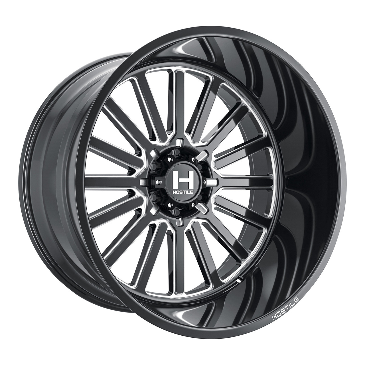 22" Hostile H127 Titan Blade Cut 22x12 Wheel 6x135 -44mm For Ford Lincoln Rim