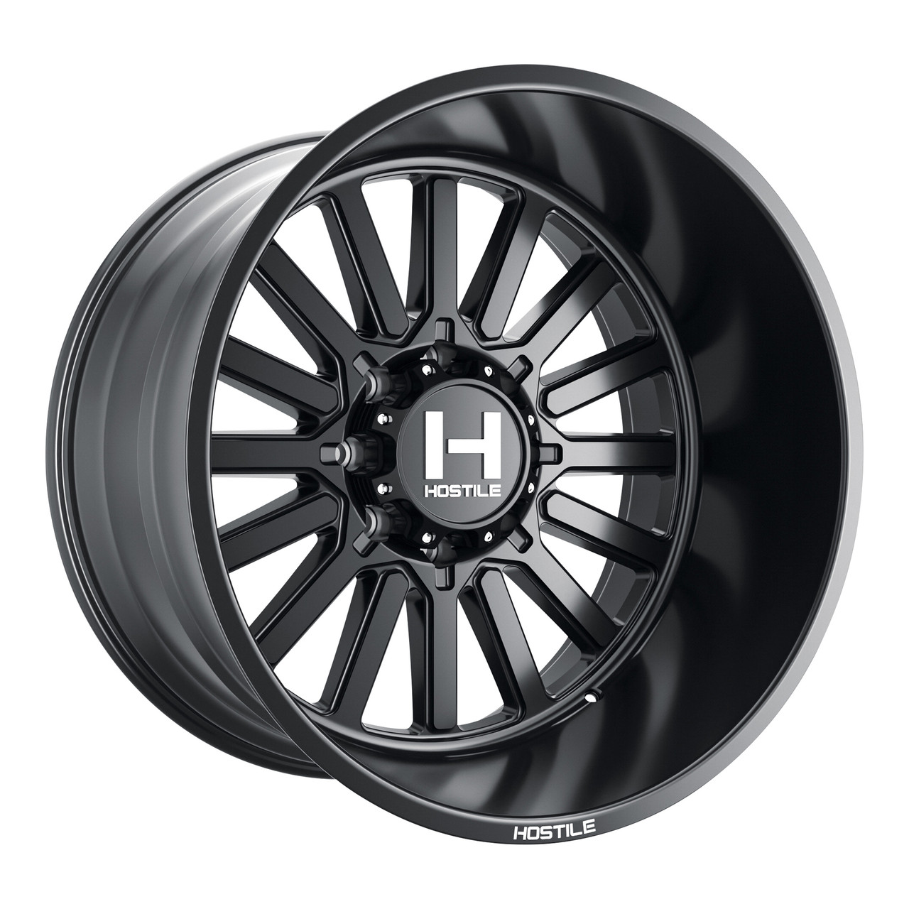 20" Hostile H127 Titan Asphalt 20x9 Wheel 8x180 0mm For Chevy GMC Truck Rim