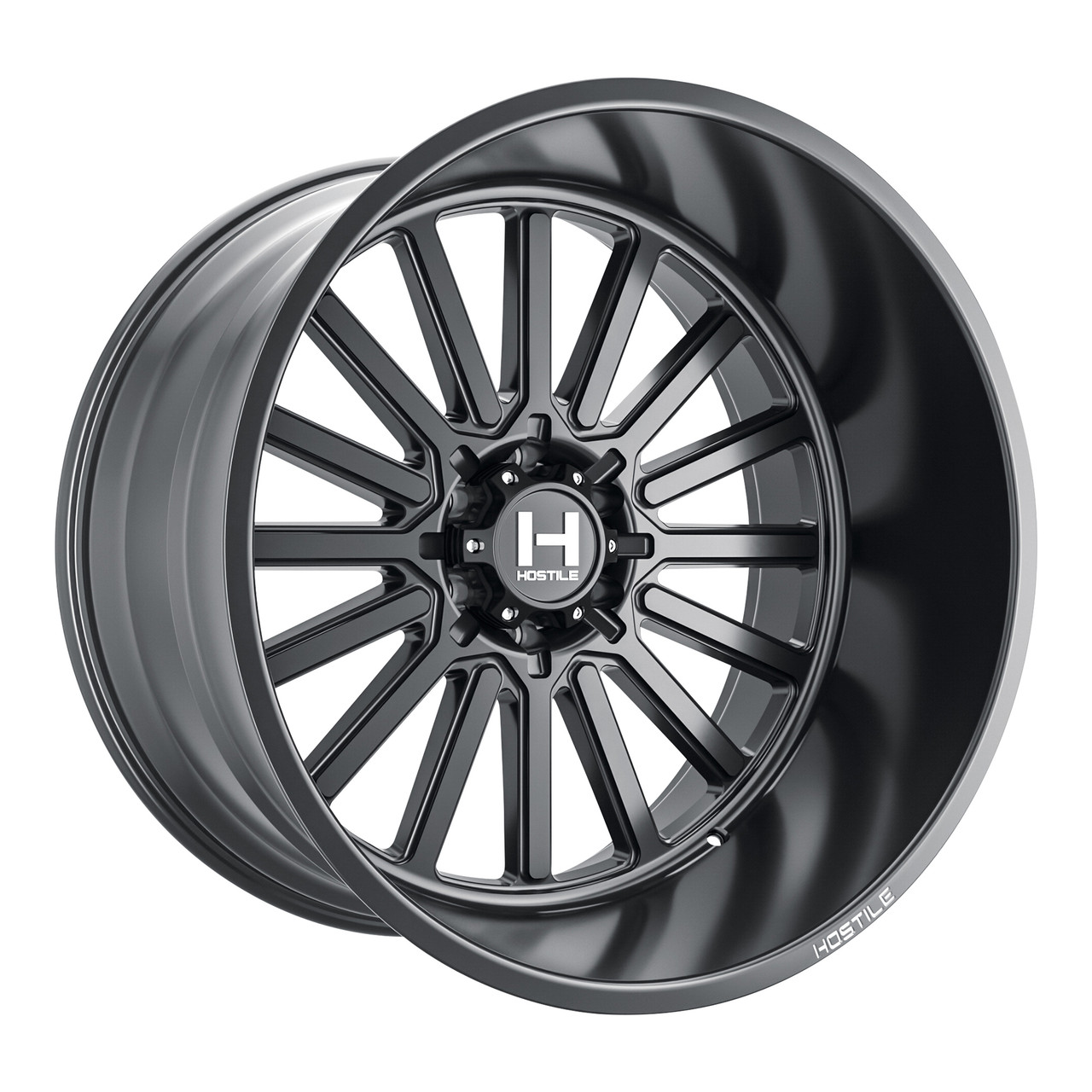 20" Hostile H127 Titan Asphalt 20x9 Wheel 6x5.5 12mm For Chevy GMC Ram Cadillac