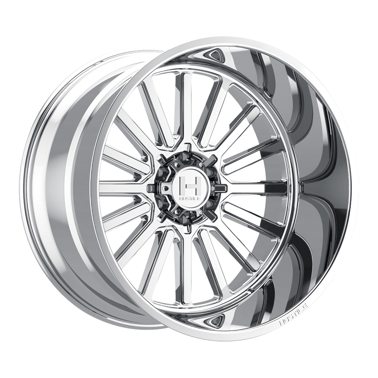 Set 4 20" Hostile H127 Titan Armor Plated 20x9 Wheels 6x5.5 0mm Truck Suv Rims