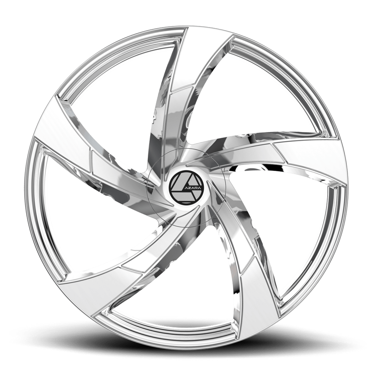 22" Azara AZA-524 Nano Chrome 22x8.5 Wheel 5x4.5 5x120 38mm Rim