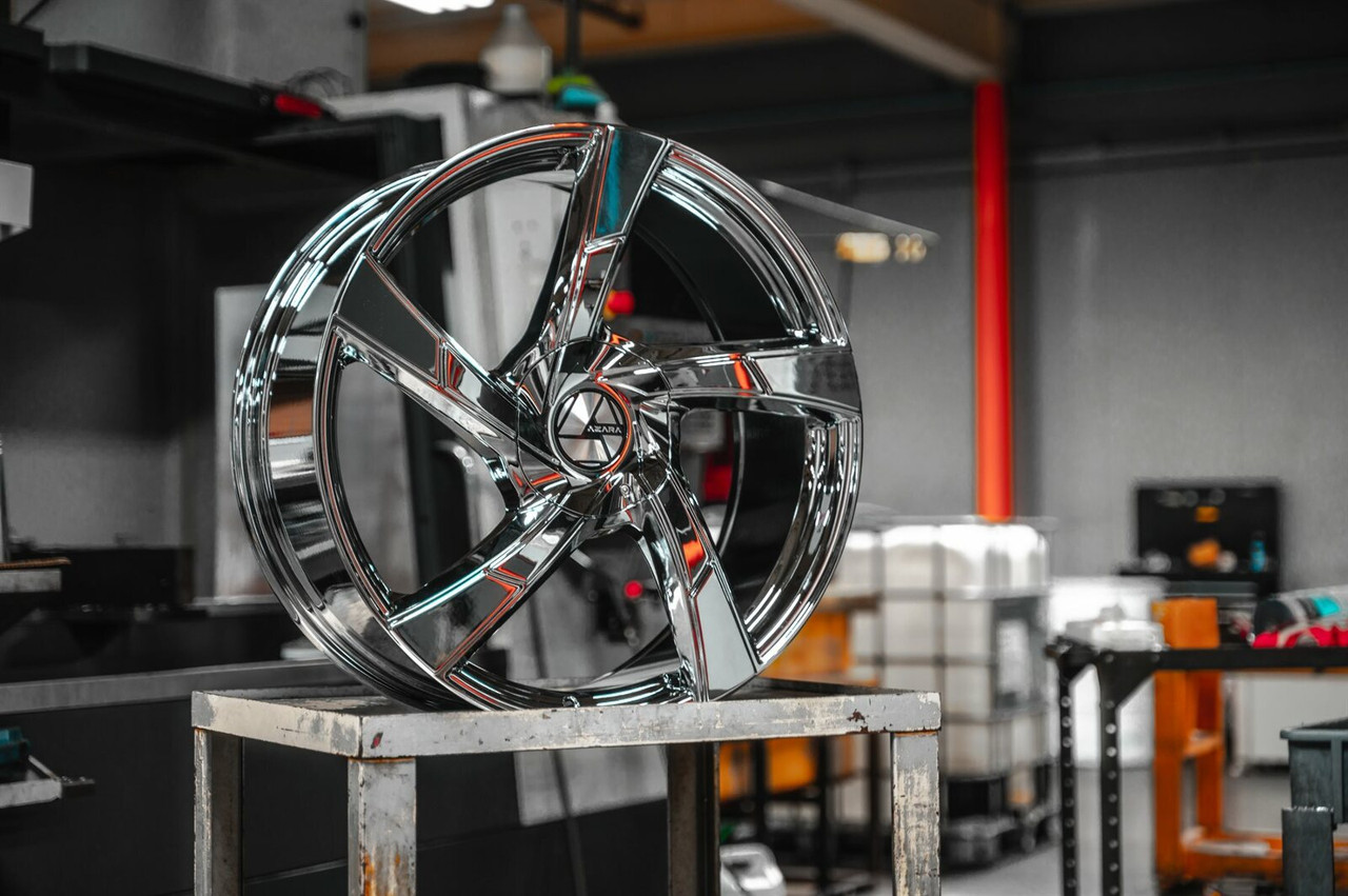 22" Azara AZA-524 Nano Chrome 22x8.5 Wheel 5x4.5 5x120 38mm Rim