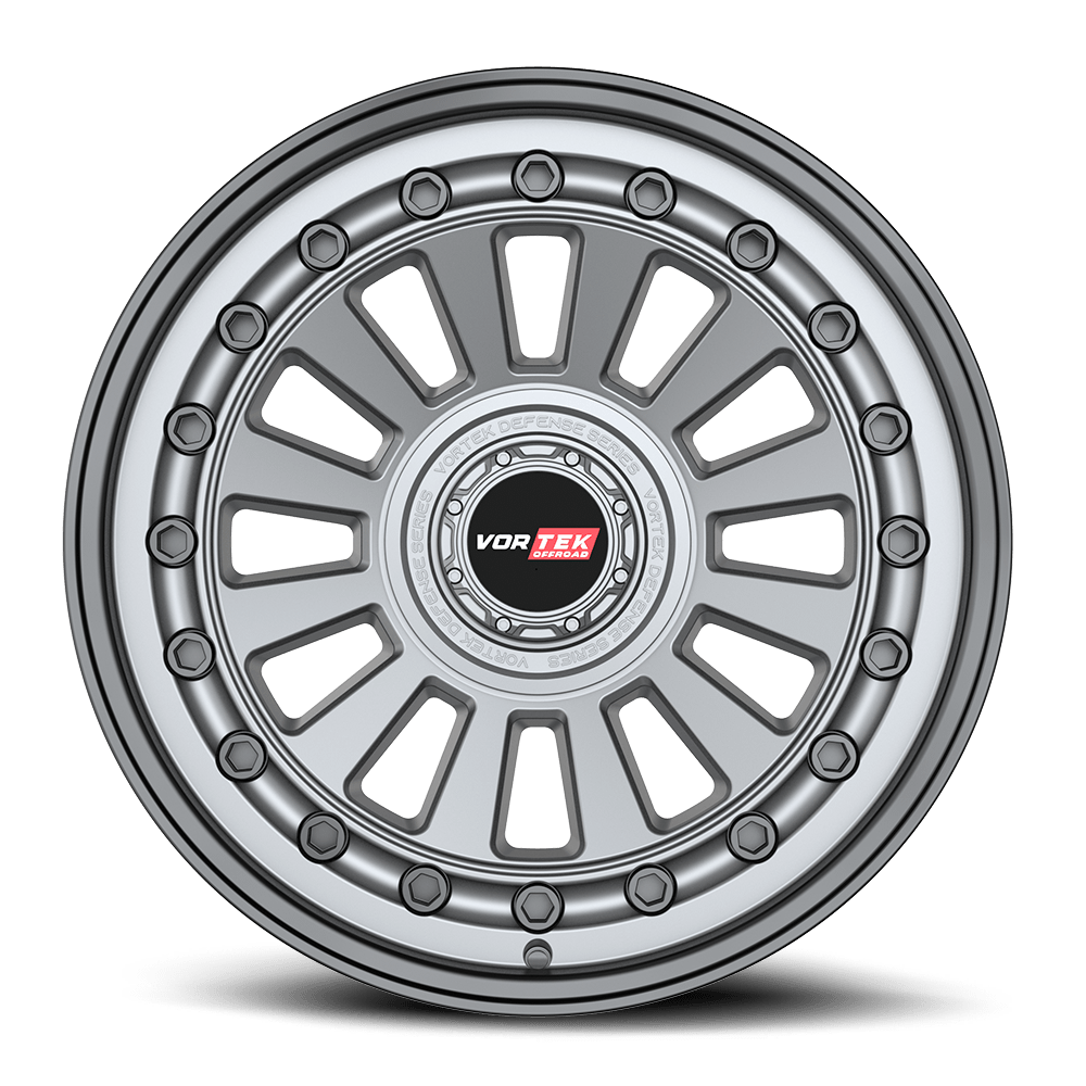 20" Vortek Radar VRD-702 Gunmetal w/ Black Bolts 20x9.5 Wheel 6x135 6x5.5 -12mm