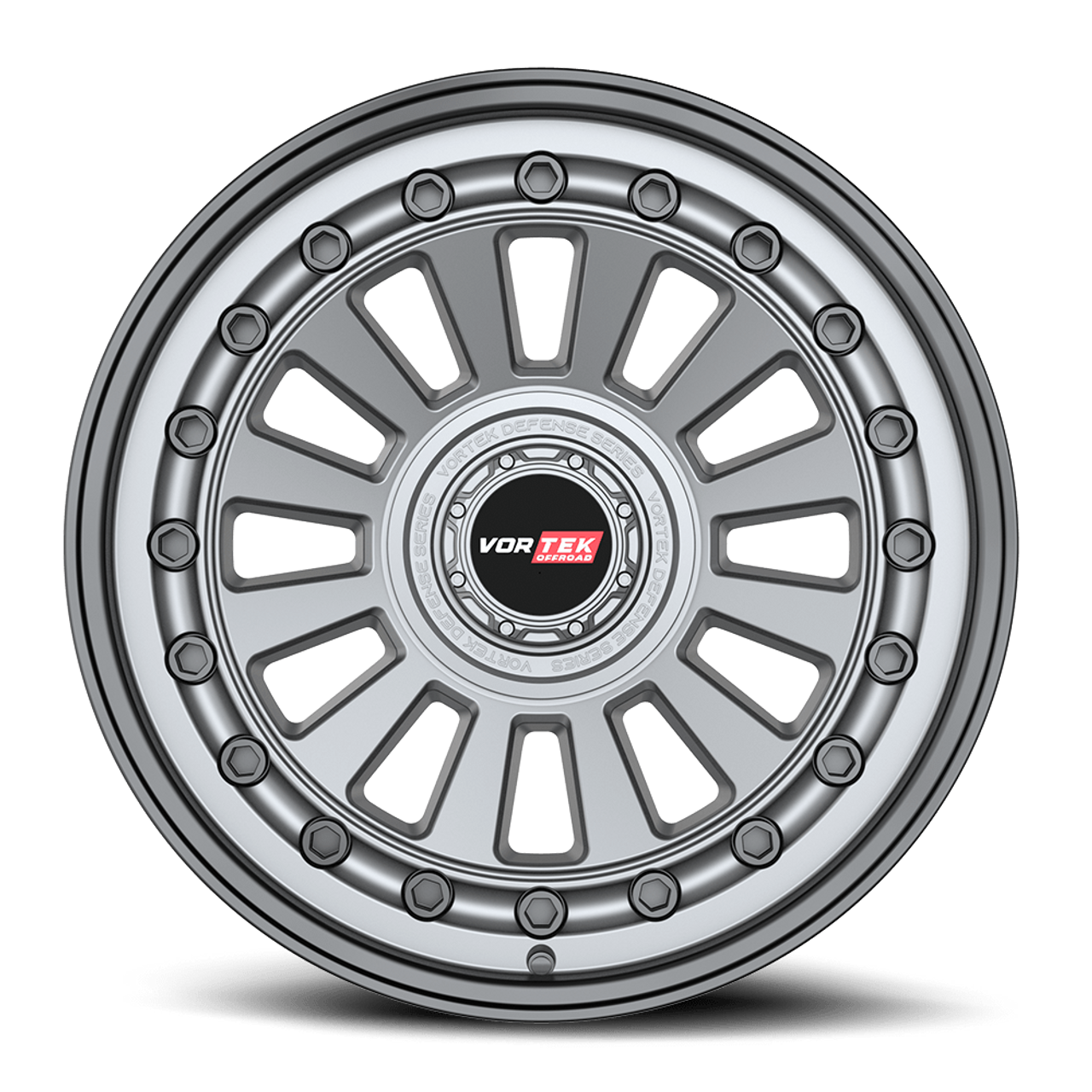 Set 4 17" Vortek Radar VRD-702 Matte GunMetal 17x9 Wheels 5x5 5x5.5 0mm Rims