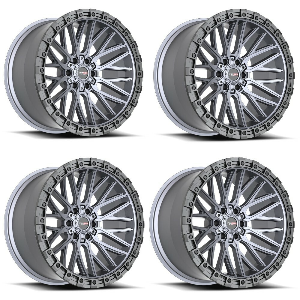 Vortek VRT-608 Wheels 20 Inch 6x135 6x5.5 (6x139.7) Matte Titanium Wit