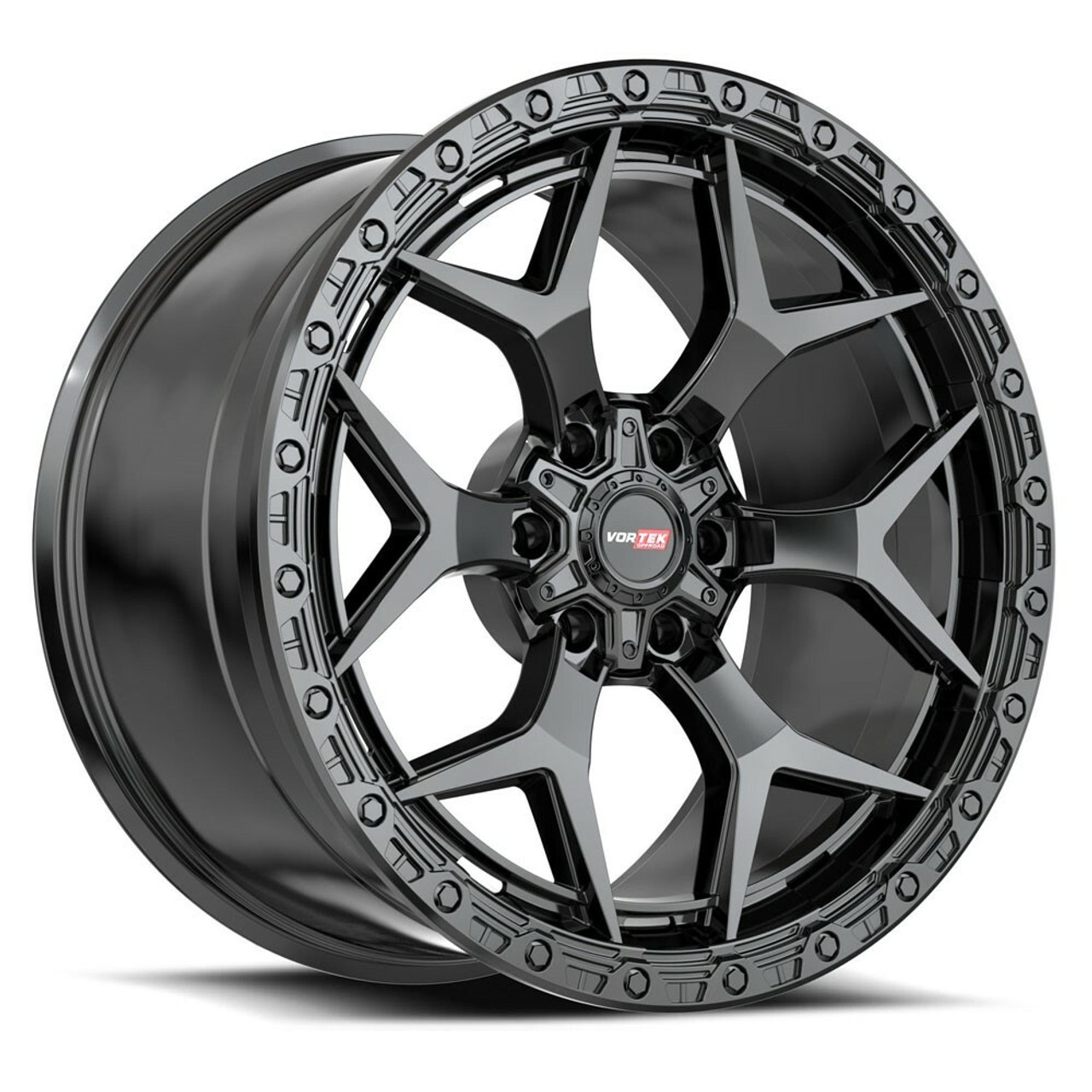 22" Vortek Atheno Satin Black VRT-603 22x12 Wheel 8x170 Rim -44mm For Ford