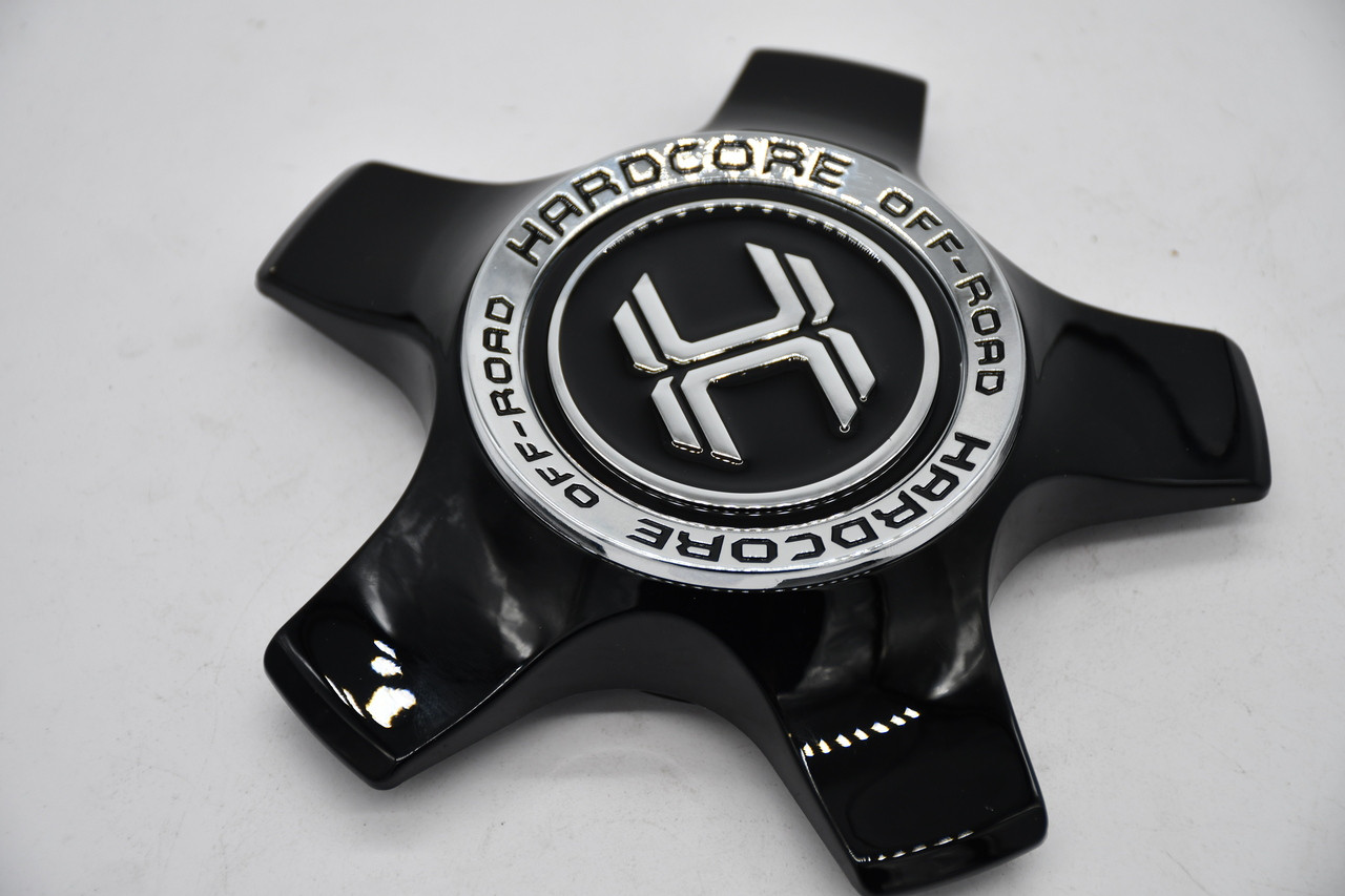 アベイル　サイドカップセット 2501C IAR 山リム　マットクロム　新品 Hardcore Black Wheel Center Cap CAP-HC24/25(B)-5LUG 1203K170-5H