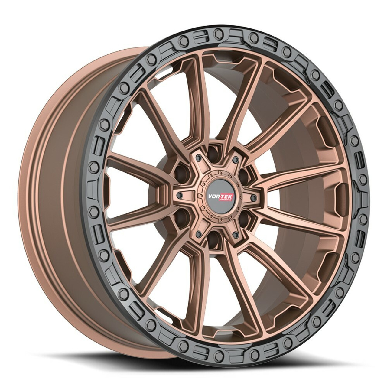 Set 4 20" Vortek Spartan VRT-601 Matte Bronze 20x10 Wheels 6x135 6x5.5 -24mm Rims