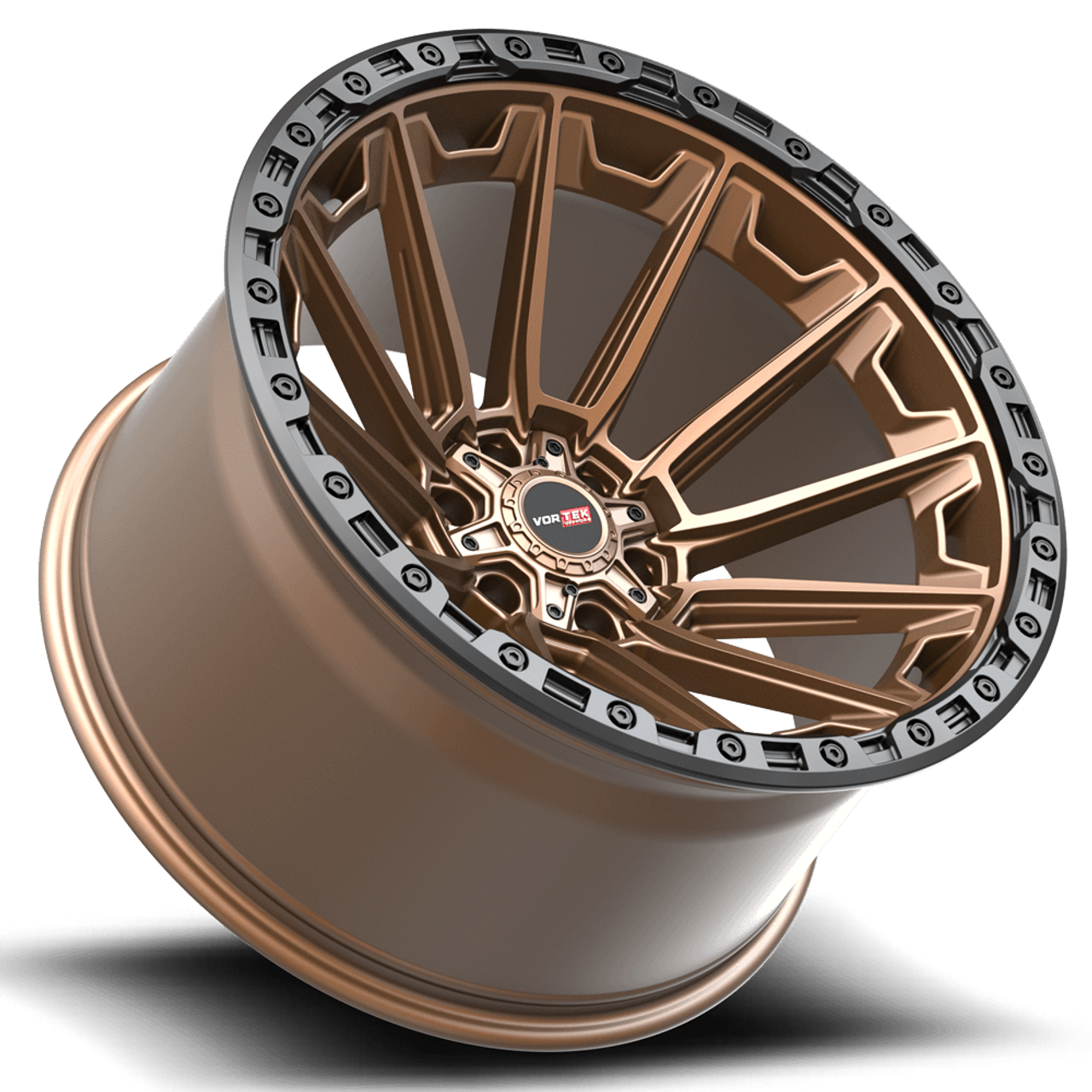 Set 4 20" Vortek Spartan VRT-601 Matte Bronze 20x10 Wheels 6x135 6x5.5 -24mm Rims