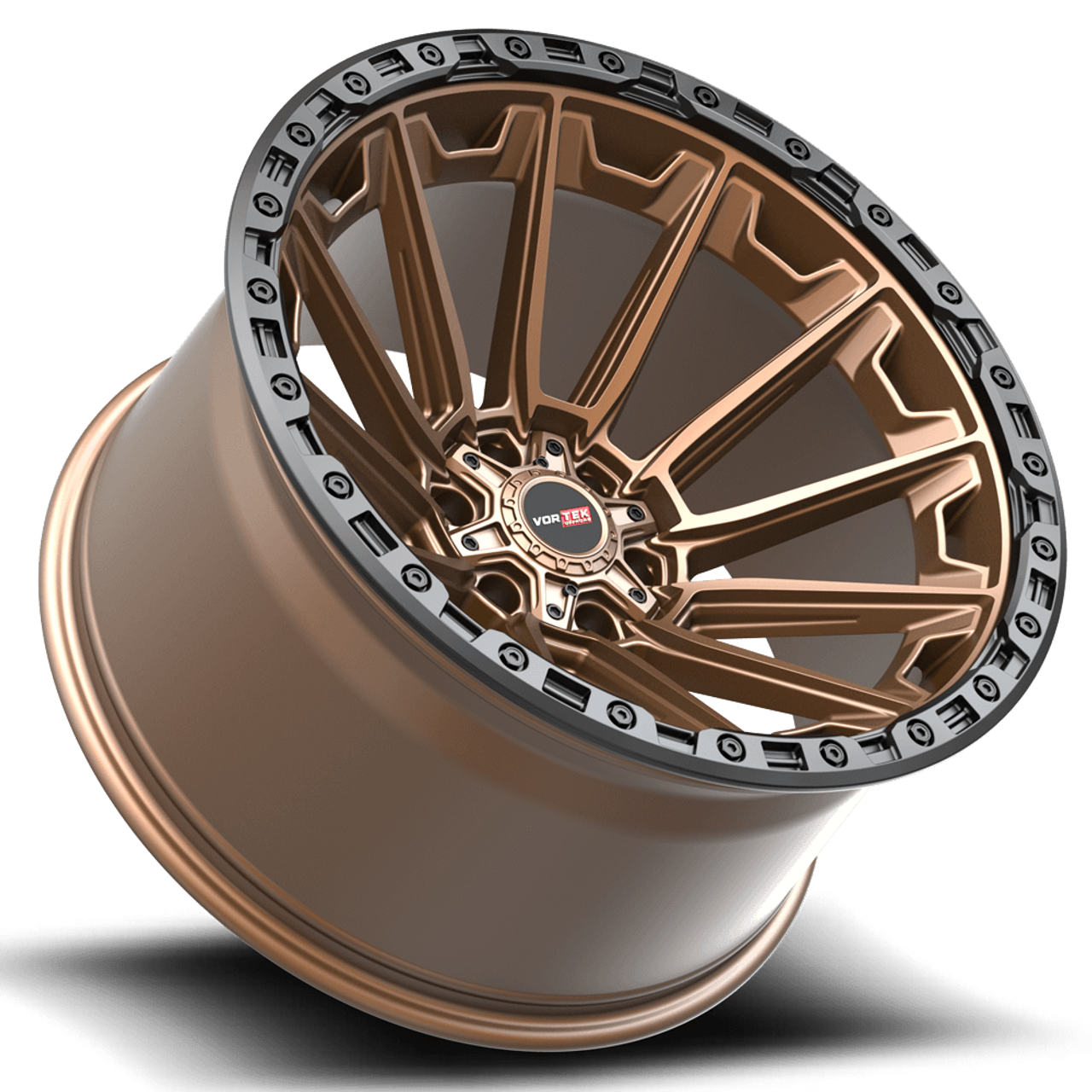 Set 4 20" Vortek Spartan VRT-601 Matte Bronze 20x10 Wheels 6x135 6x5.5 -12mm Rims