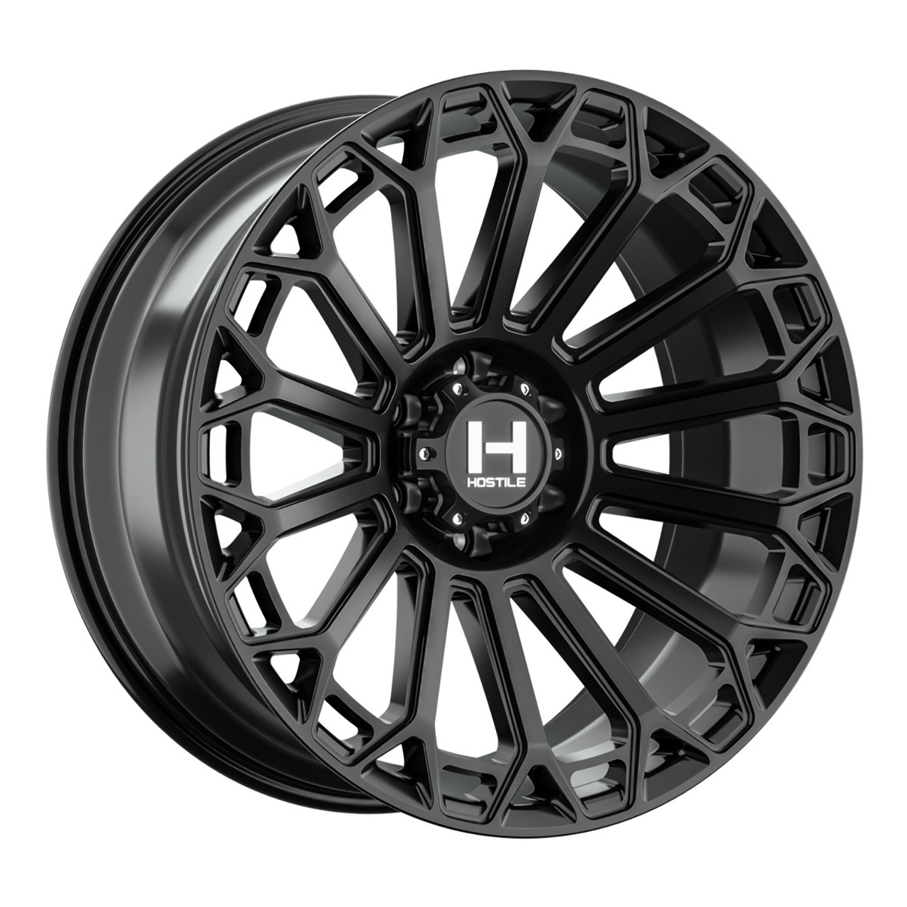 Set 4 20" Hostile H142 Warrior Asphalt 20x12 Wheels 6x5.5 -44mm Lifted Rims