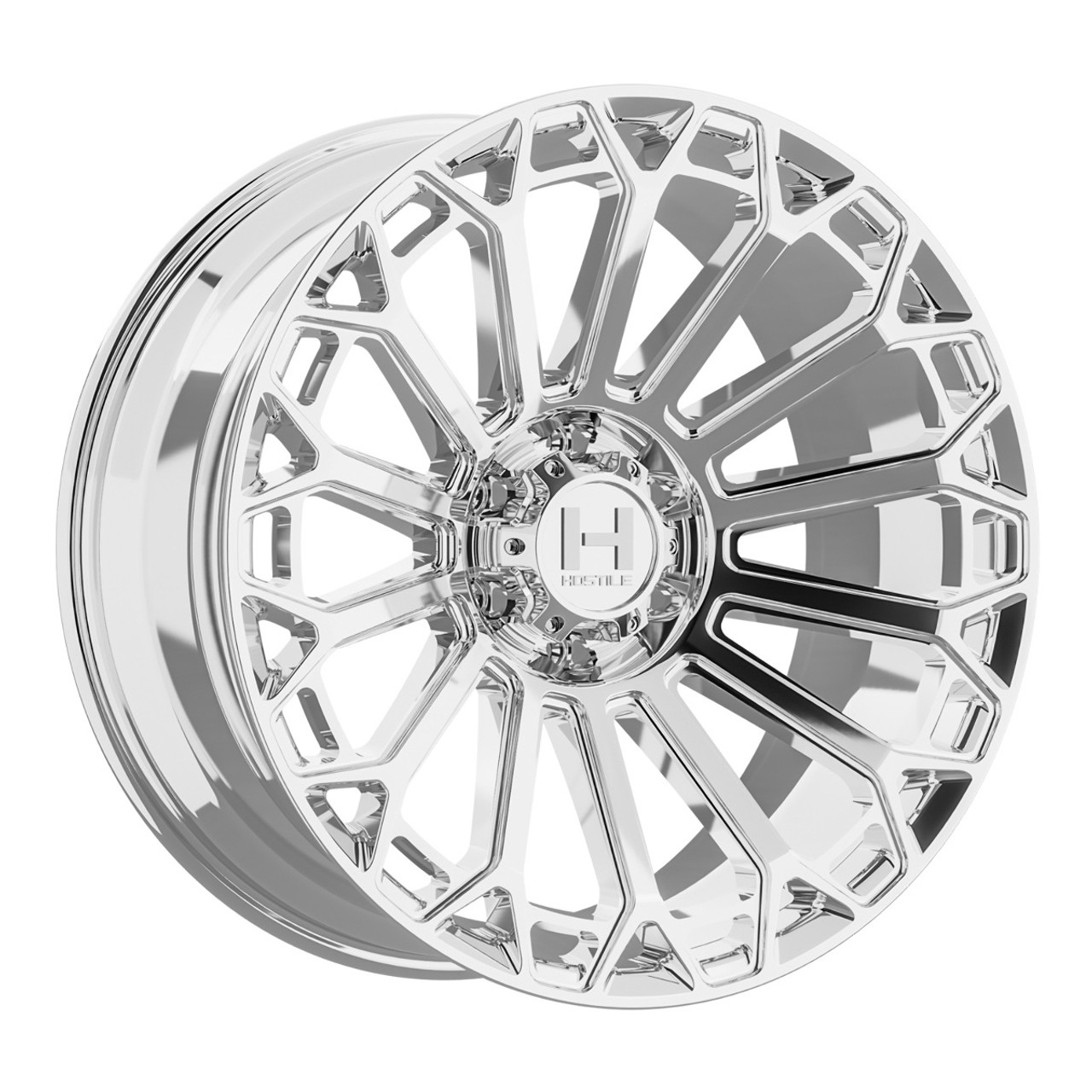 20" Hostile H142 Warrior Armor Plated 20x10 Wheel 6x5.5 -19mm Lifted Truck Rim