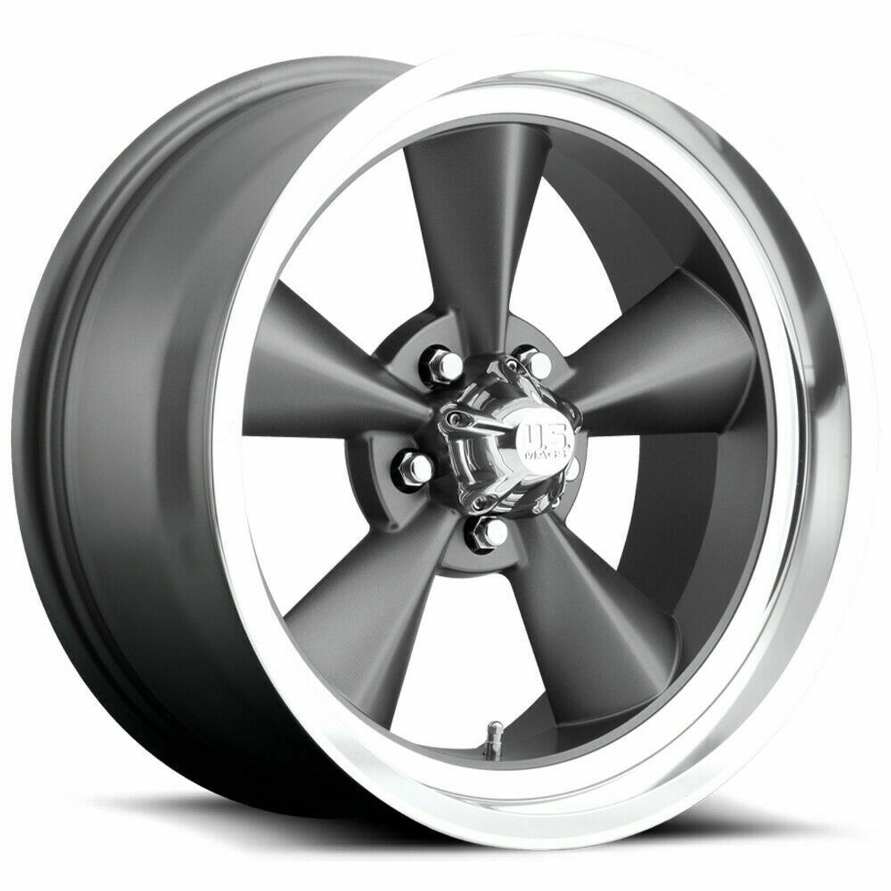 US Mag 1PC U102 Standard 17x8 5x4.5 Matte Gun Metal Wheel 17" 1mm Rim