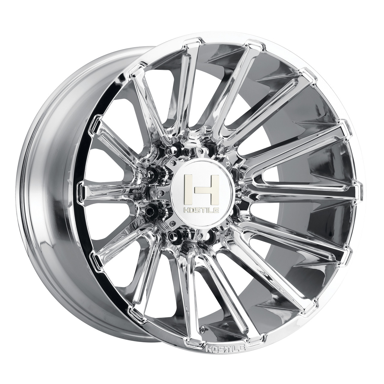 Set 4 20" Hostile H123 Typhoon Armor Plated 20x12 Wheels 8x6.5 -44mm Lifted Rims