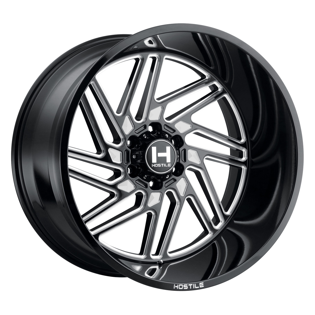 20" Hostile H116 Jigsaw Blade Cut 20x10 Wheel 6x135 -19mm For Ford Lincoln Rim