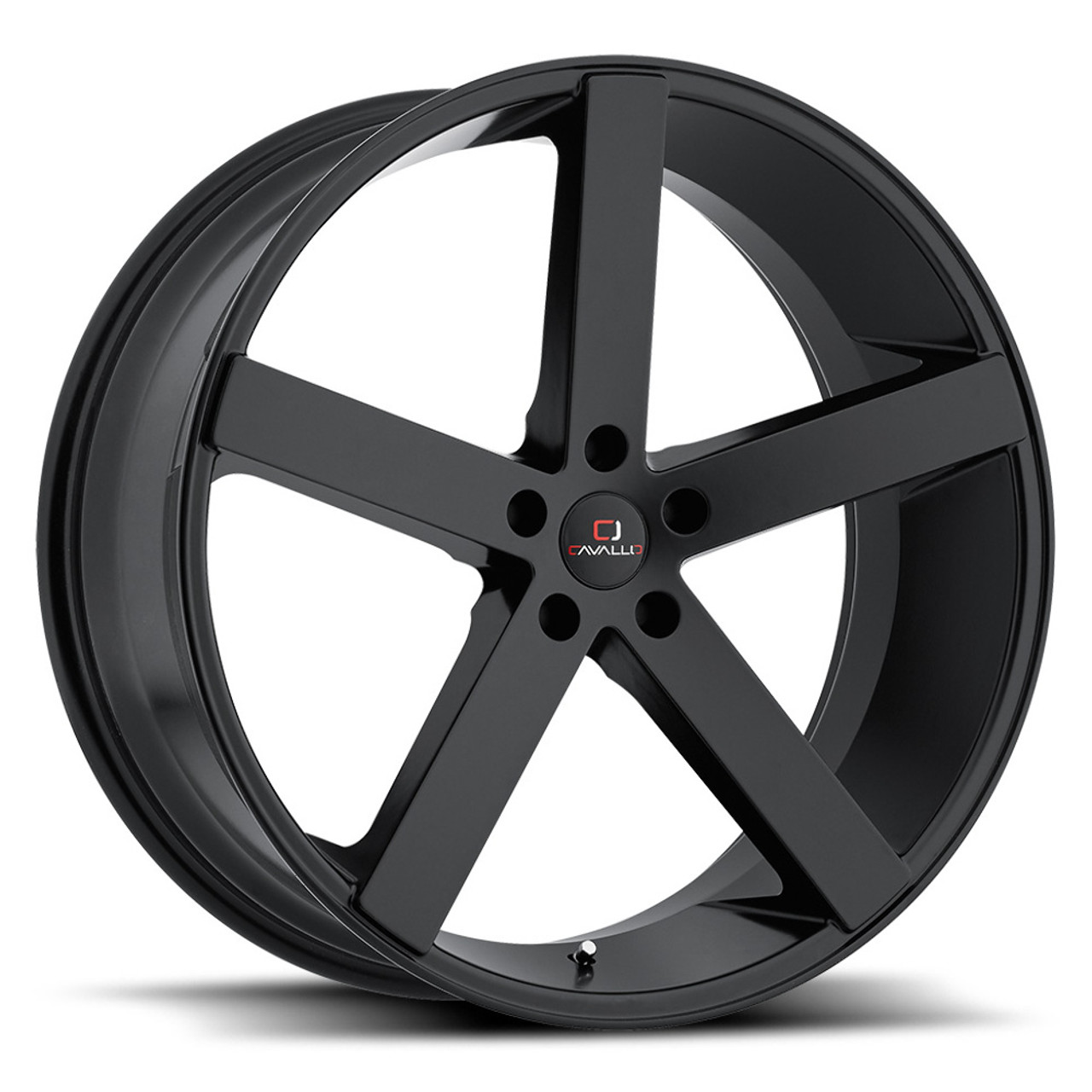 Set 4 22" Cavallo CLV-5 Gloss Black 22x9 Wheels 5x120 Rims 35mm