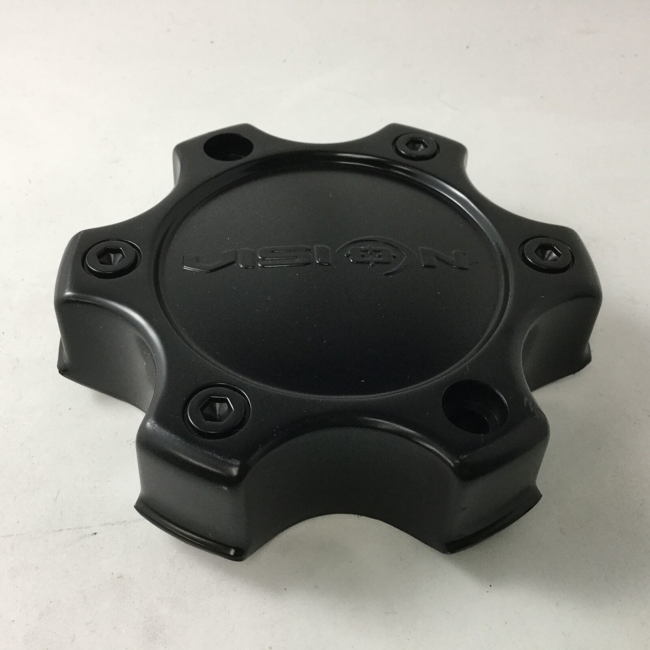 Vision C326MB-6CV C326MB-6C Matte Black 6 Lug Wheel Center Cap Genuine Replacement